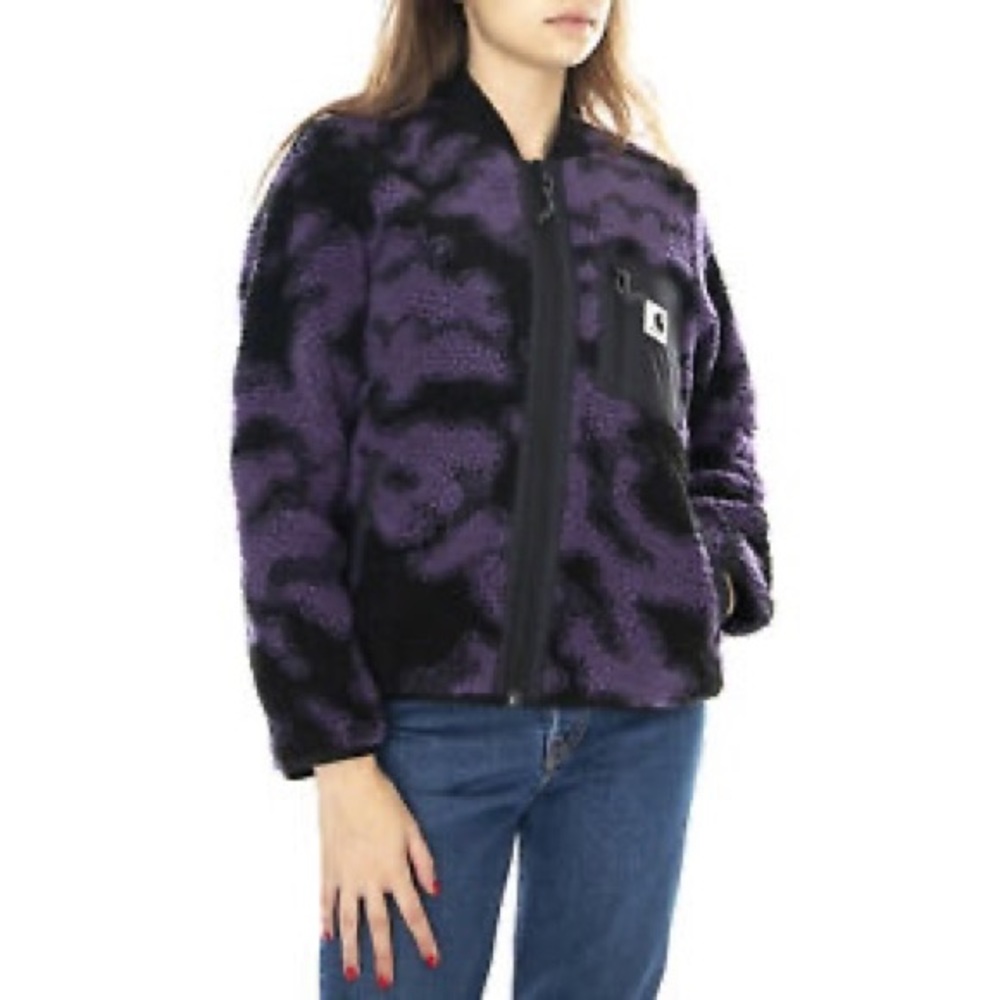 Carhartt WIP Blur Camo Fleece Janet Liner Jacket - Picture 5 of 7